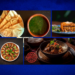 a collage of food, molokhia stew, rendang, ratattouille, and lasagna